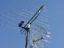 LPDA 'LP045500S' für 6m, 4m, 2m und 70 cm, 13cm Gitterspiegel für ATV